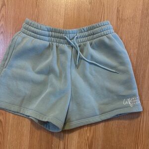 Women's Green sweatshorts